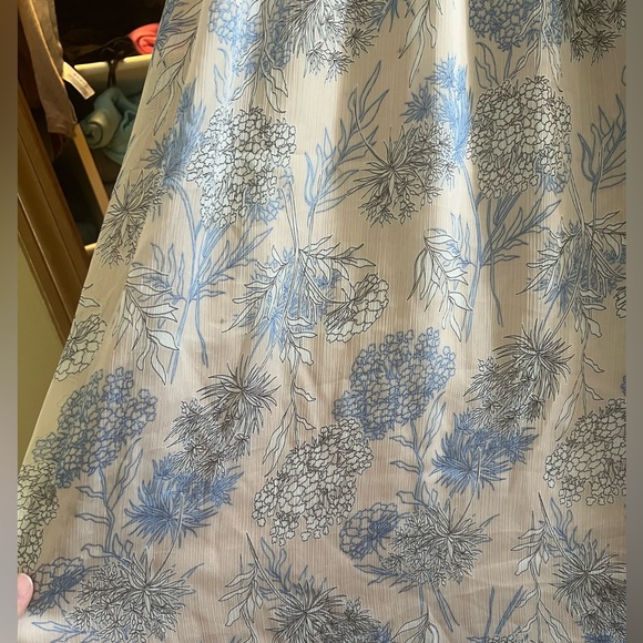 LuLus subtle romance Beige Floral Print Ruffled Midi Dress - Picture 5 of 5